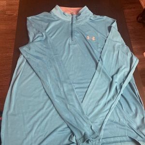 Men’s Under Armour Threadborne Loose Fit HeatGear, Large, Light Blue, Used